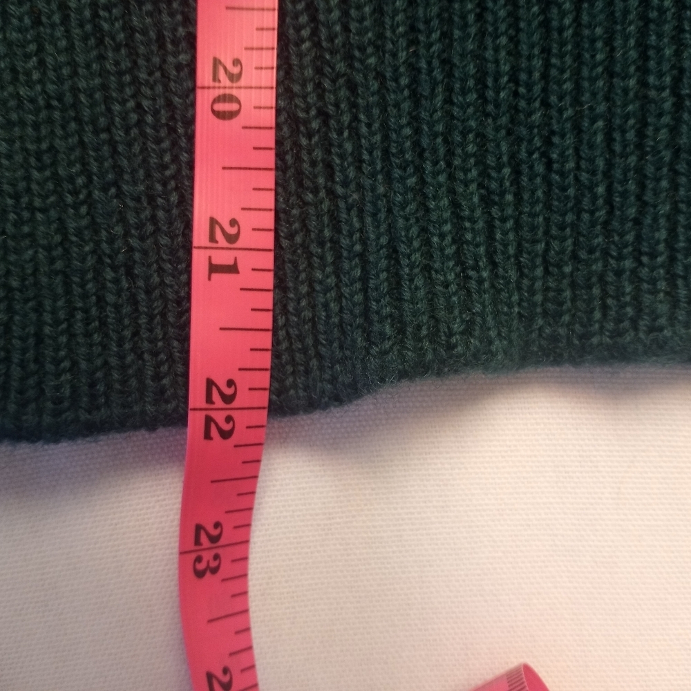 Vintage 70s Tanner Sport Teal Green Wool Lace Collared Feminine Boho Sweater - Picture 9 of 9